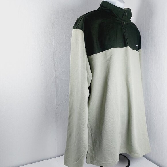 Columbia Men's Green Colorblock Pitchstone Overlay Half Snap Fleece Pullover XXL - Picture 4 of 11